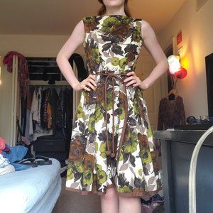 Vintage 1960's Floral Dress